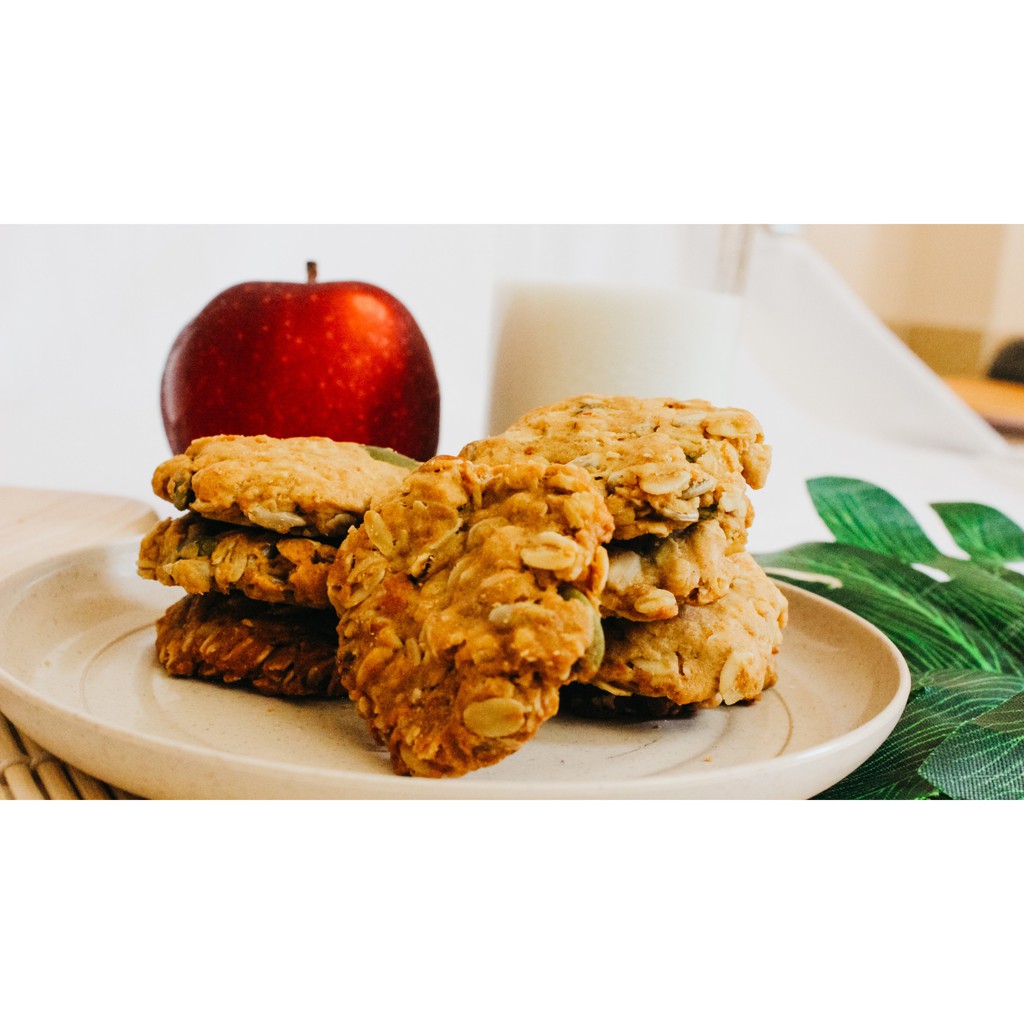 Bánh giảm cân cookies nguyên cám siêu hạt 100gr 1994food - Ăn kiêng, giảm cân, ăn vặt cực ngon, bổ dưỡng | BigBuy360 - bigbuy360.vn