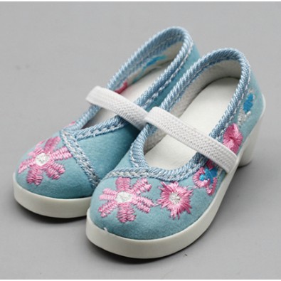 Giày thêu hoa kiểu cổ trang cao gót cho búp bê 60cm ADHshop