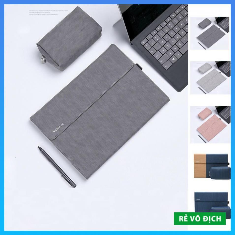 [Rẻ Vô Địch] COMBO Bao Da Kèm Kèm Ví đựng Phụ Kiện Chống Sốc cho Surface Pro 4, 5, 6, 7 - Taikesen