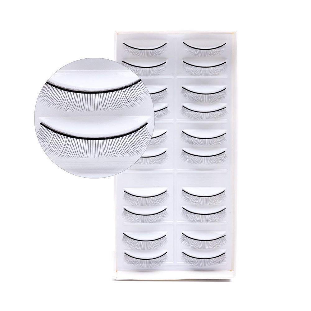 [Hàng mới về] Set 10 cặp lông mi giả bằng sợi nhân tạo dùng luyện tập nối mi