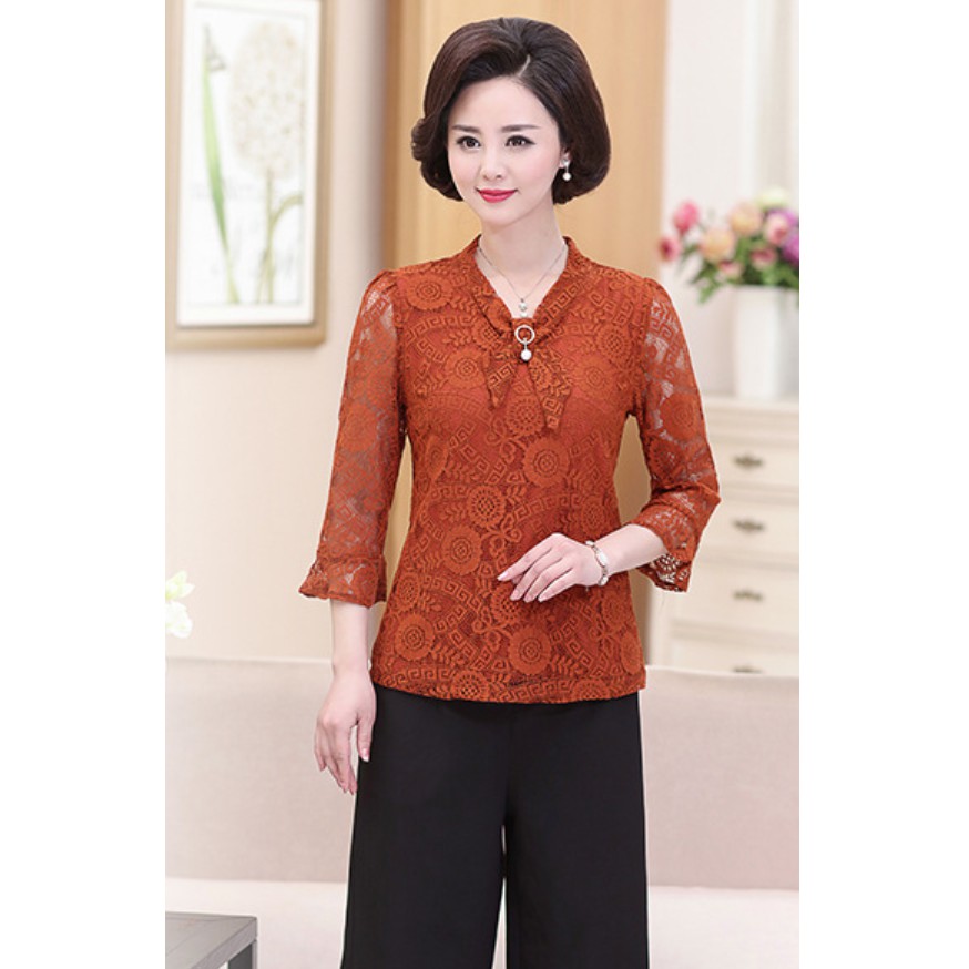 Áo ren trung niên chất xịn đẹp