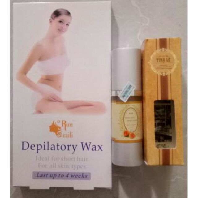 Tinh chất triệt lông Tina Lê 30ml kèm hộp sáp wax lông 10 miếng