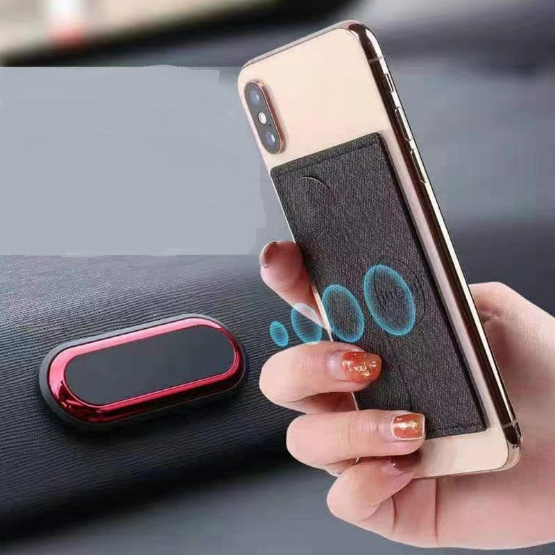 Miếng Dán Nam Châm Cho Điện Thoại Thông Minh Kèm Ngăn Đựng Thẻ