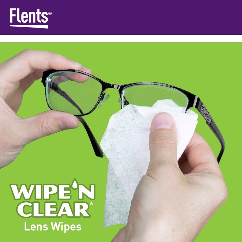 [BILL MỸ] HỘP 75 MIẾNG LAU KÍNH FLENTS WIPE’N CLEAR LENS WIPES