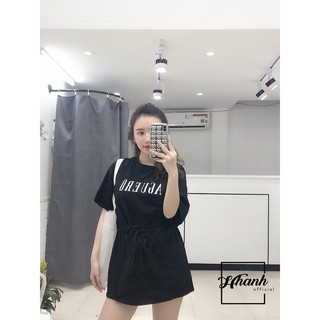 Áo váy thắt ngang bụng