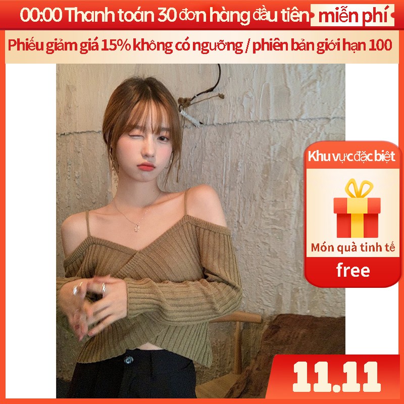 Đen Áo Croptop Trễ Vai Cổ Chữ V Thiết Kế Độc Đáo | BigBuy360 - bigbuy360.vn