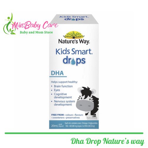 DHA Dạng Nhỏ Giọt Nature’s way Kids Smart Drop 20ml