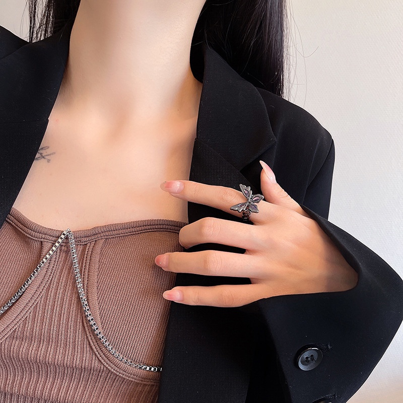 Nhẫn Hở Hình Bướm Thời Trang Xu Hướng Sành Điệu