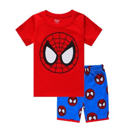 Set Áo Thun Tay Ngắn &amp; Quần Short Cotton Cho Bé Trai