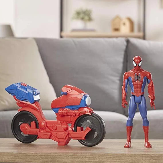 Đồ chơi Hasbro người nhện TiTan Spiderman và siêu xe E3364