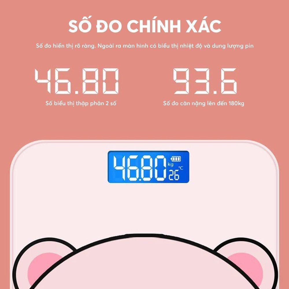 Cân điện tử sức khỏe hình heo - Cân điện tử gia đình mini tiện lợi, bền đẹp, độ chính xác cao