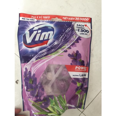 VIÊN TREO BỒN CẦU VIM 55g hoa oải hương, chanh, trà xanh