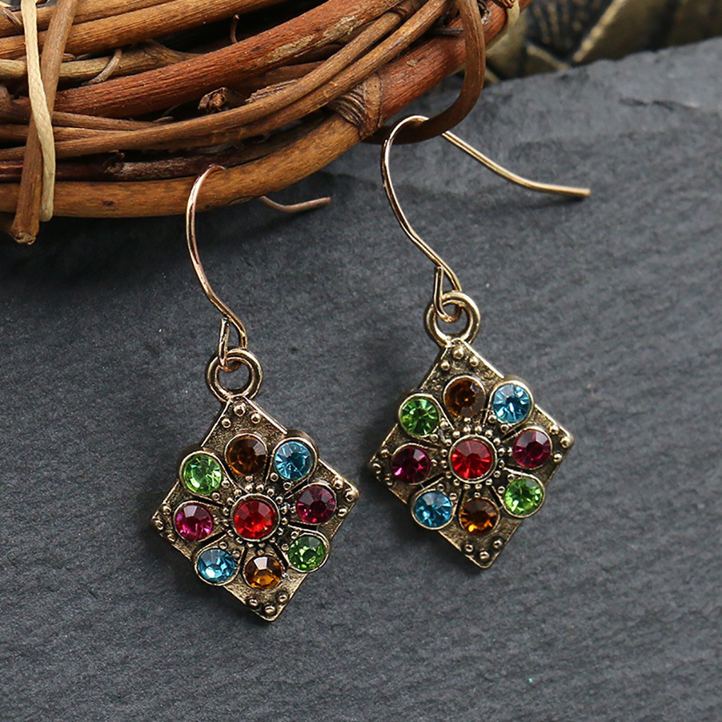 4 Pair/set Ethnic Style Alloy Earring Women Dangling Ear Hook Earring Girls Bohemian Ear Jewelries  【broxah】