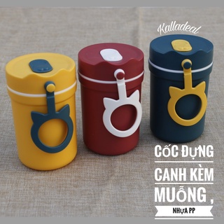 Cốc Đựng Canh💖FREESHIP💖330ml Lúa Mạch Kèm Muỗng