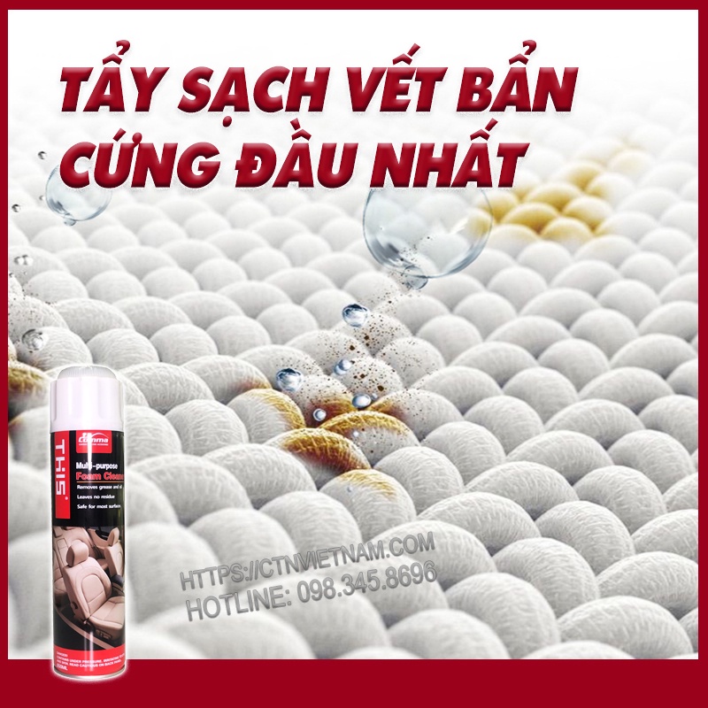 Vệ Sinh Giày Sneaker, Giày MLB Bình Xịt Bọt Multi Foam Chai Lớn 650ml Tẩy Sạch Vết Bẩn GIày Dép Nhanh Chóng Tiện Lợi