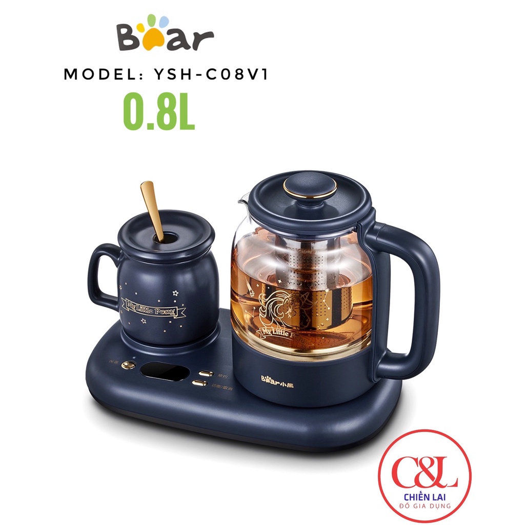 Ấm đun nước điện đa năng Bear C08V1