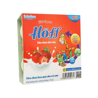 Sữa Chua Cho Bé HOFF 220g ( Vỉ 4 Hộp x 55g )