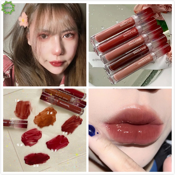 [Hàng mới về] Son Môi Qipin Với 6 Màu Lựa Chọn Hỗ Trợ Dưỡng Ẩm Chống Thấm Nước Không Dính Thành Cốc