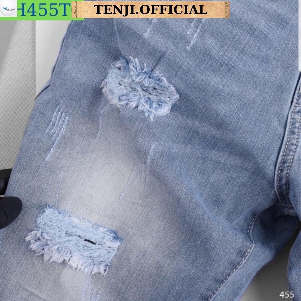 Quần Short Nam Quần Đùi Nam Xanh In TENJI SH605 Jean Co Dãn 4 Chiều Đẹp Cá Tính Nhiều Mẫu Mới