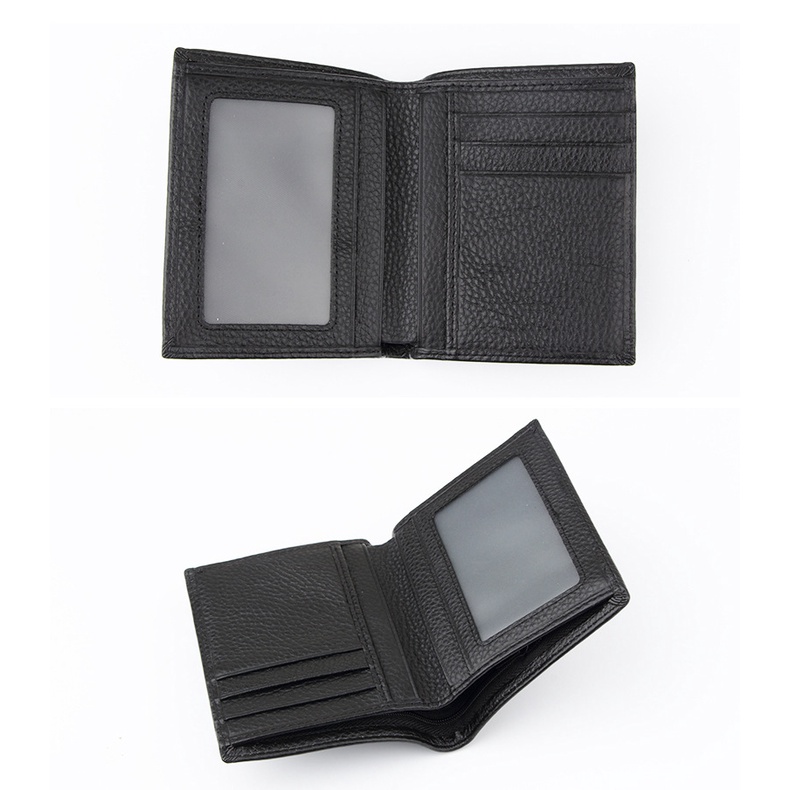 Ví da nam, Bóp Nam da bò thật dáng đứng nhỏ gọn dập vân cá sấu, ví da nam bền đẹp phong cách - Bảo hành 2 năm