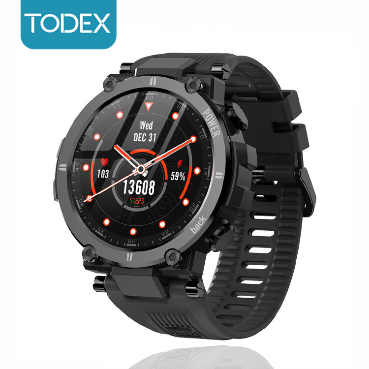 TODEX D13 Smartwatch 2021 Rugged 1.3 Inch HD Screen Call Reminder Waterproof IP68 Original 30days Long Standby For Amazfit T-Rex PK Kospet Raptor