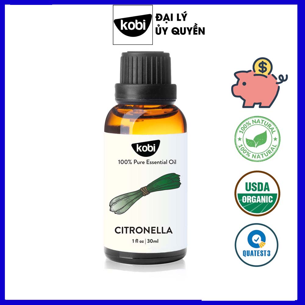 Tinh dầu sả java kobi citronella essential oil -30ml