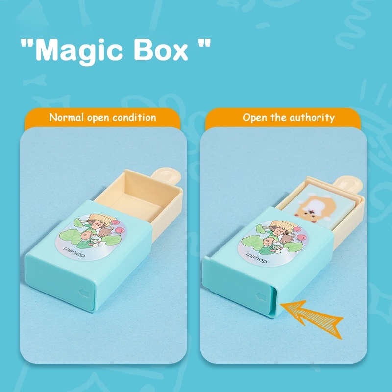 Deli Sáng tạo phong cách hoạt hình học sinh tẩy hộp tẩy phim hoạt hình mềm tẩy bút chì tẩy