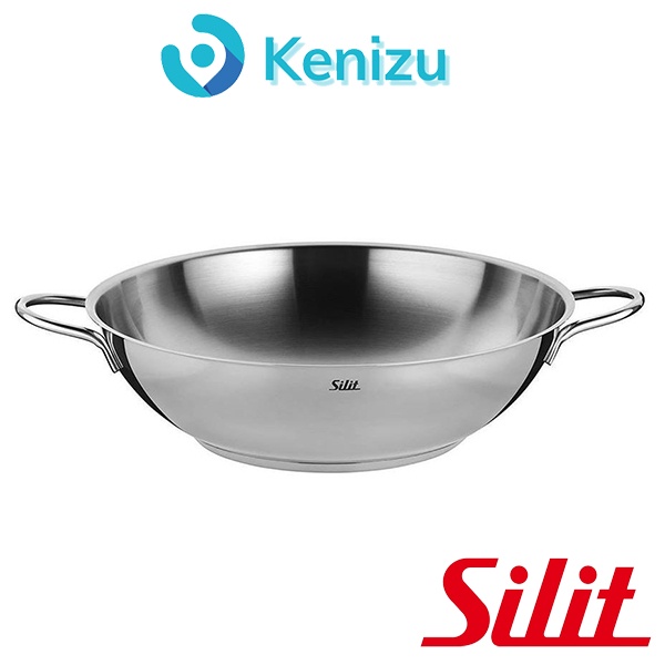 Chảo xào sâu lòng Silit Wok 32cm - Chảo bếp từ thép không gỉ