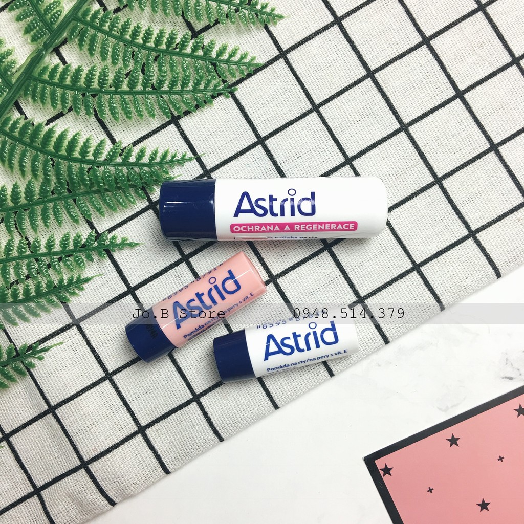 Son dưỡng Astrid✨MỠ HƯƠU✨Lip Balm - Làm mềm môi đủ size