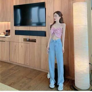 Áo Croptop 2 Dây Nơ Ngực