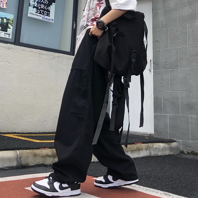 Quần Kaki Dài Ống Rộng Phong Cách Retro Nhật Bản Thời Trang Thu Đông Cho Nam