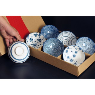 Bộ 06 Chén Cơm Phong Cách Nhật Bản