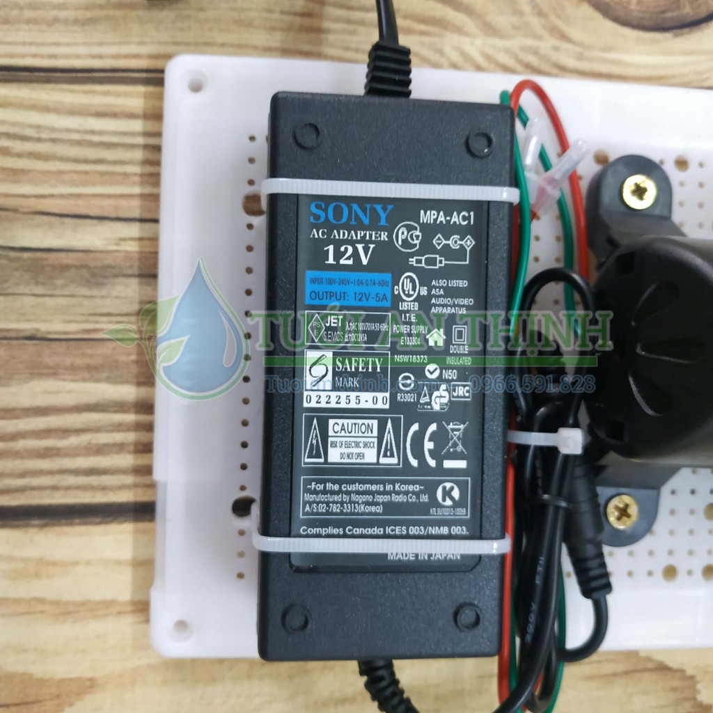 Bộ tưới Lan phun sương 6 béc 4 hướng KÈM Timer hẹn giờ tự động[BƠM NGUỒN LẮP SẴN TRÊN BẢNG ĐIỆN] hàng loại 1