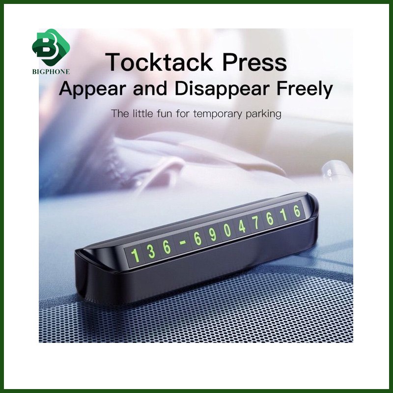 Bảng ghi số điện thoại trên ô tô xe hơi - Baseus Hermit Temporary Packing Number Card