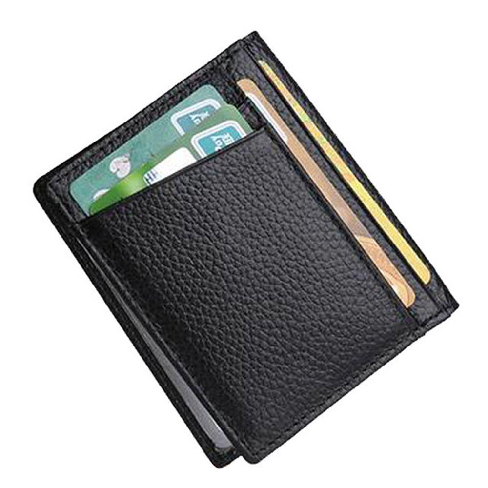 YINGSTAT Ví da mini siêu mỏng gập đôi