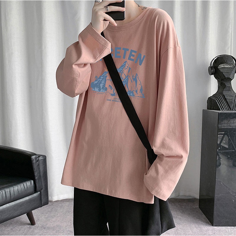 Áo Thun Nam Dài Tay Cổ Tròn Form Rộng In Họa Tiết Niceten Thời Trang Zenkonu TOP NAM 239