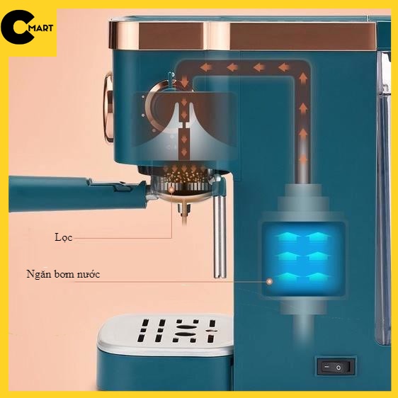 Máy Pha Cà Phê Tạo Bọt Sữa Bán Tự Động Donlim DL-KF5400 Cổ Điển
