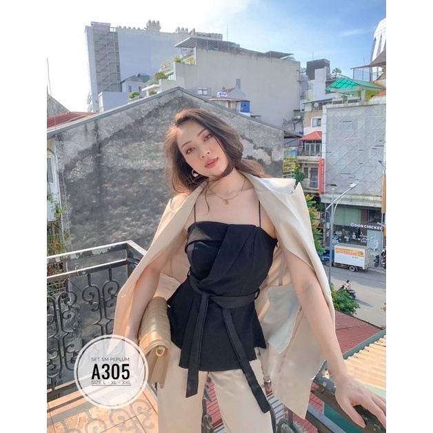 Bigsize Set SM peplum A305