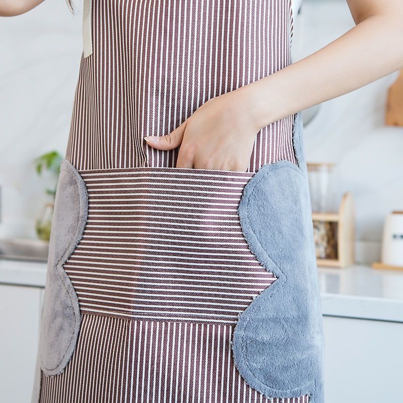 Tạp Dề Chống Nước Loại LỚN CÓ DÒNG KẺ (Hàng Mói Về)