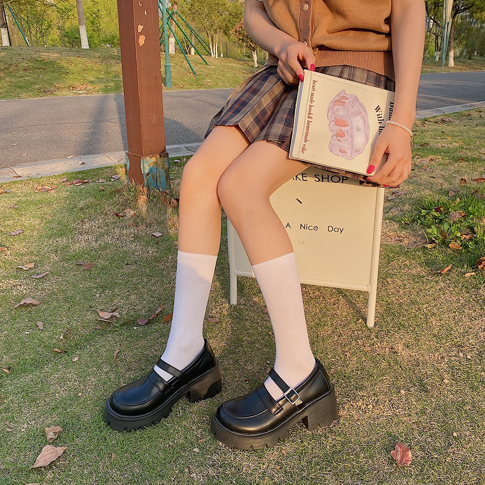 [SẴN] Giày Mary jane nữ sinh đế cao retro phong cách Hàn Quốc ulzzang neih.studio [110]