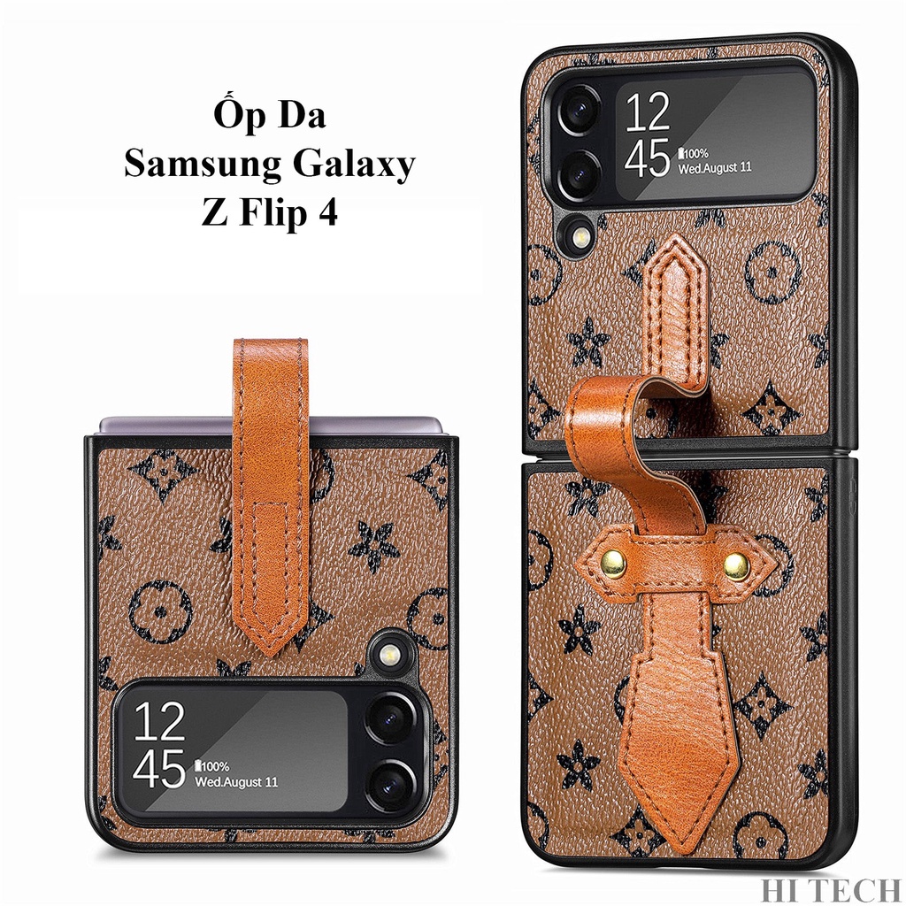 Ốp Da Samsung Galaxy Z Flip 4 Họa Tiết Cao Cấp Sang Trọng Và Trẻ Trung