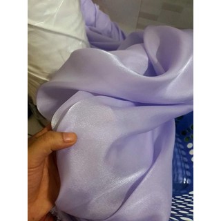 vải voan tơ ozganz màu tím ngọt ngào