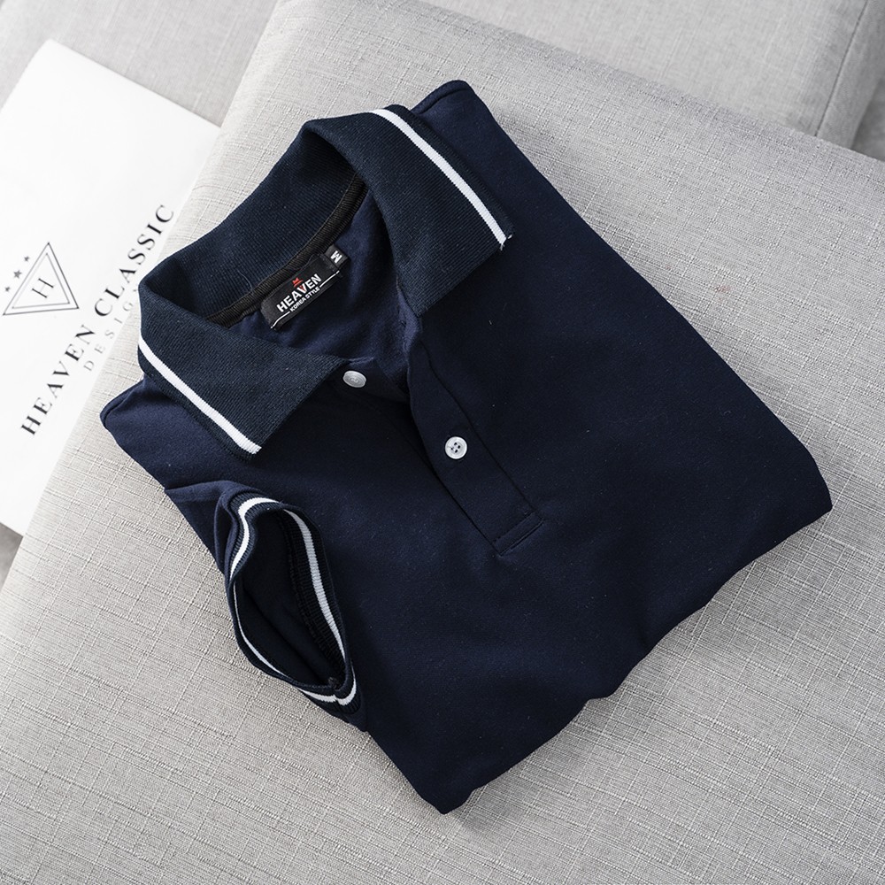 Áo Polo nam viền cổ và tay hàng may kĩ cao cấp,vải cotton mềm mịn hàng chính hãng Heaven | BigBuy360 - bigbuy360.vn