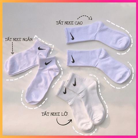 Tất Nike nhiều kích thước Ngắn - Trung - Cao. Hàng cao cấp dành cho thể thao, thời trang, nam nữ, Unisex. Có sỉ giá tốt