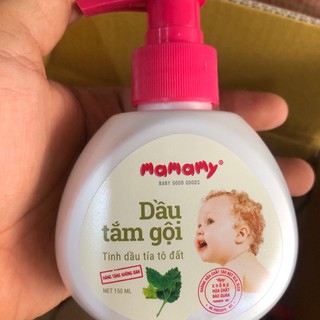 Dầu tắm Gội Thiên Nhiên Mamamy 150ml KHÁNG KHUẨN, NGỪA HĂM, RÔM SẢY -HÀNG QUÀ TẶNG