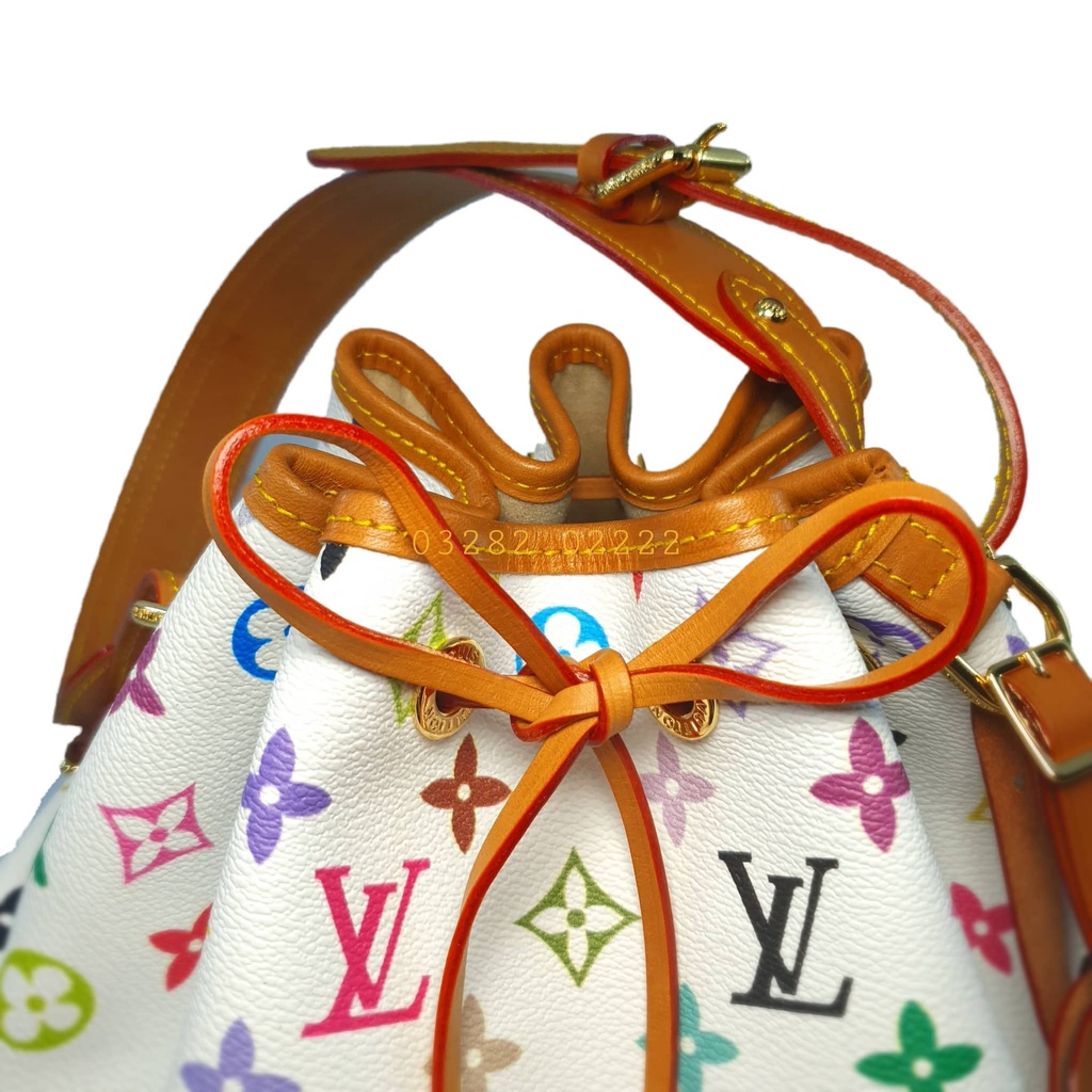 III.Túi xách Bucket LV trắng 7 màu si Nhật xịn sò