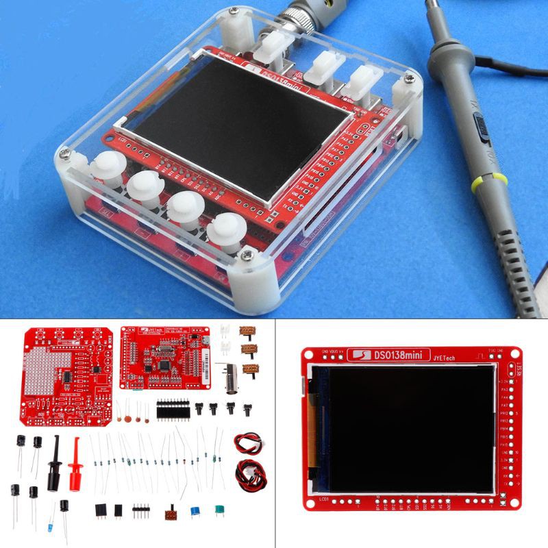 AOT.NEW DSO138mini Digital Oscilloscope Kit DIY Learning Pocket-size DSO138 Upgrade