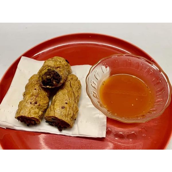 Phù chúc cuộn nấm nhà làm (cổ vịt chay) - Thực phẩm chay đông lạnh - Giao siêu tốc - Tp. HCM