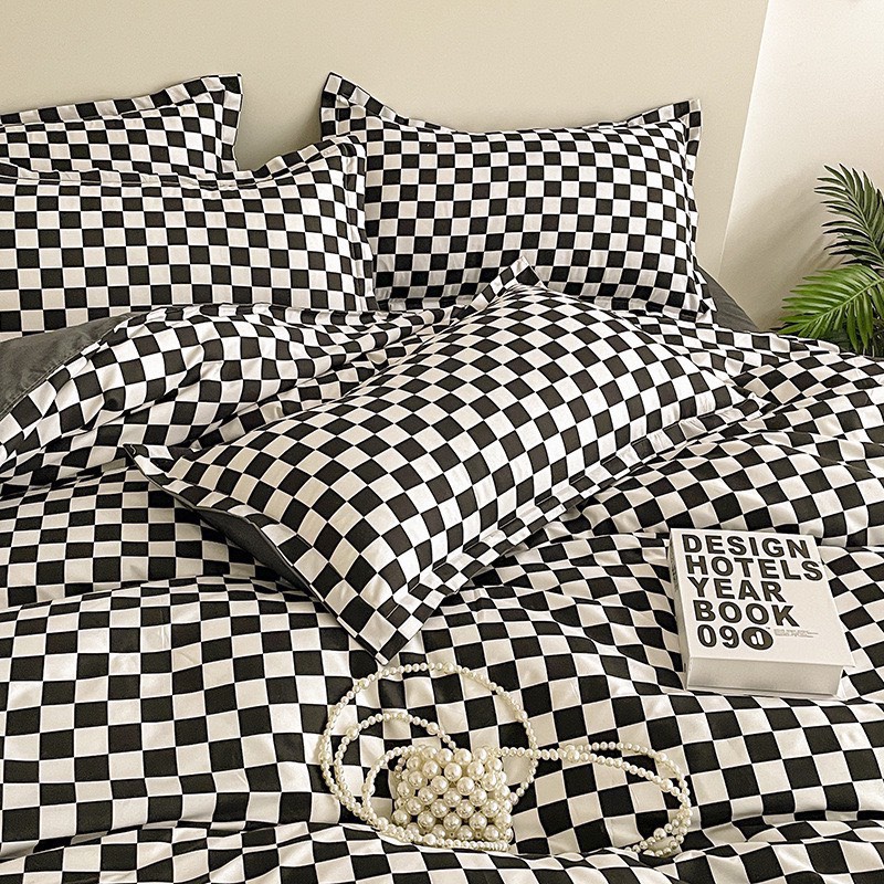 Sét Poly,Sét Poly Cotton Mẫu Đen Trắng Nhập Khẩu