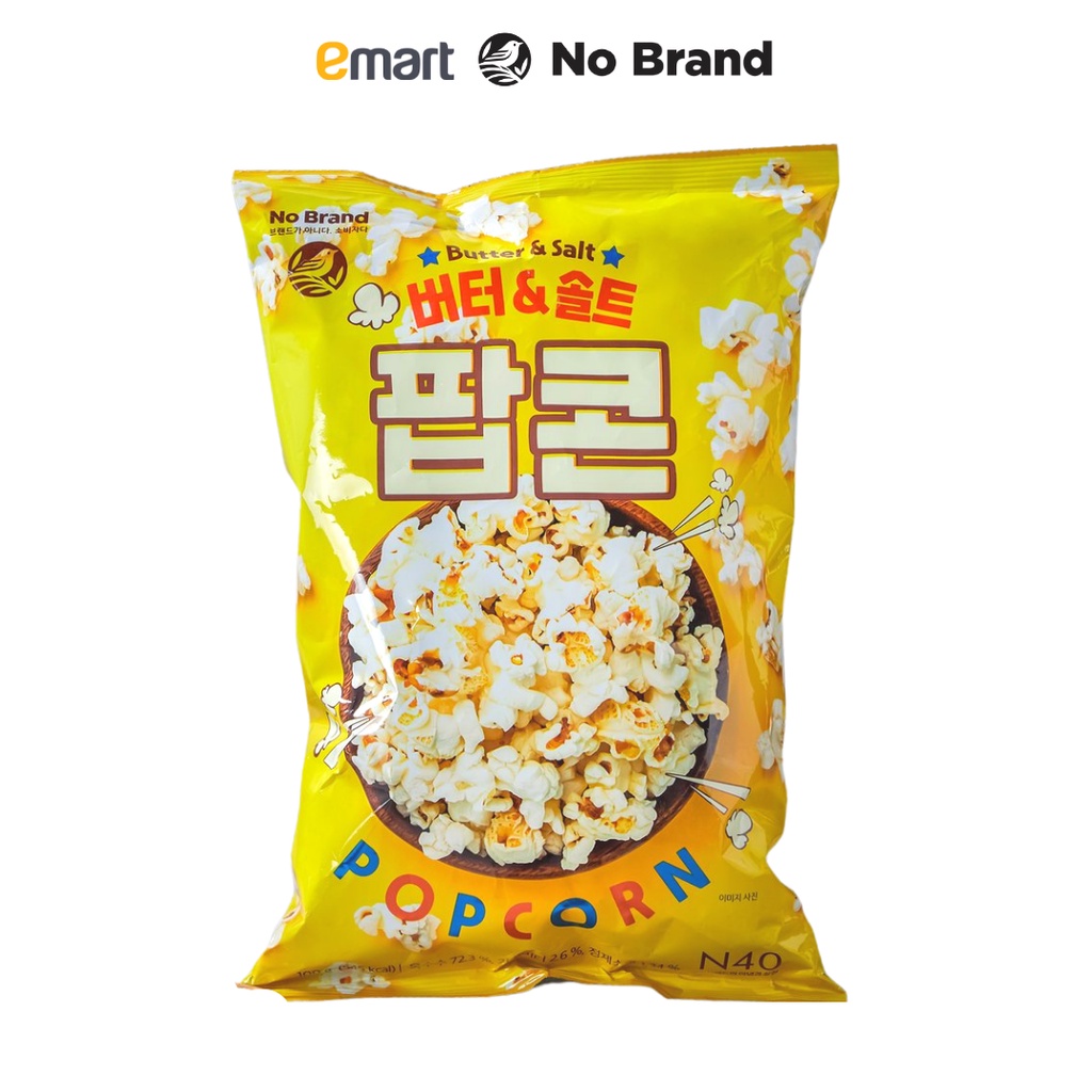 Snack Bắp Rang, Bắp Nổ Ăn Liền Vị Bơ Muối Mặn No Brand 100g - Emart VN